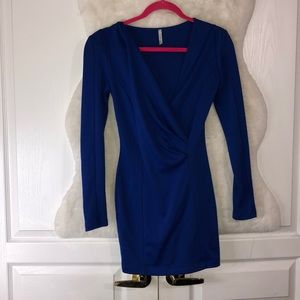 Rich blue beautiful dress